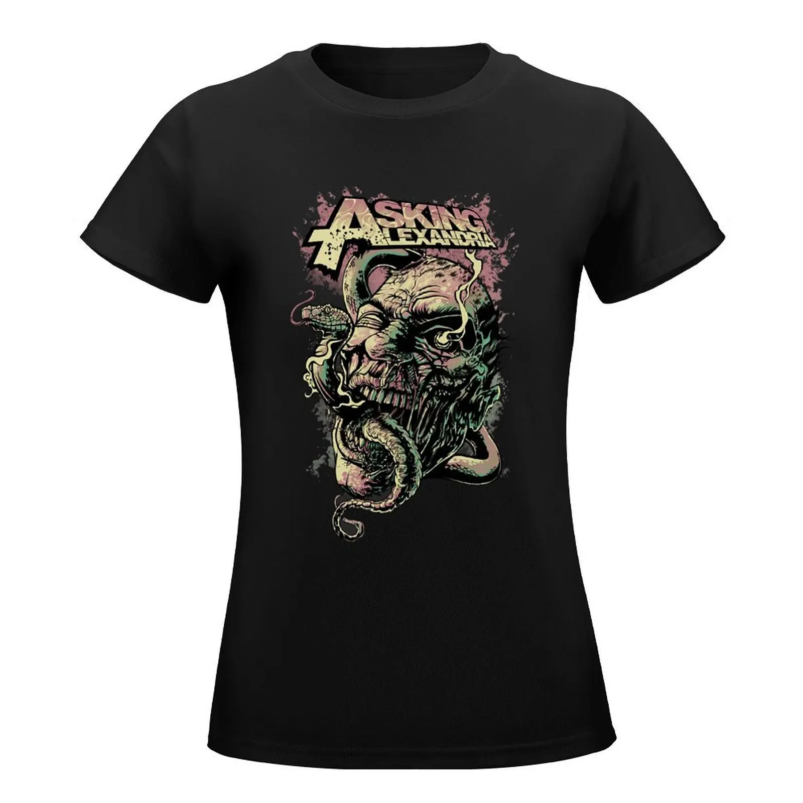 Asking Alexandria Asking T-Shirt cute tops lady clothes Blouse Aesthetic clothing designer clothes Women luxury