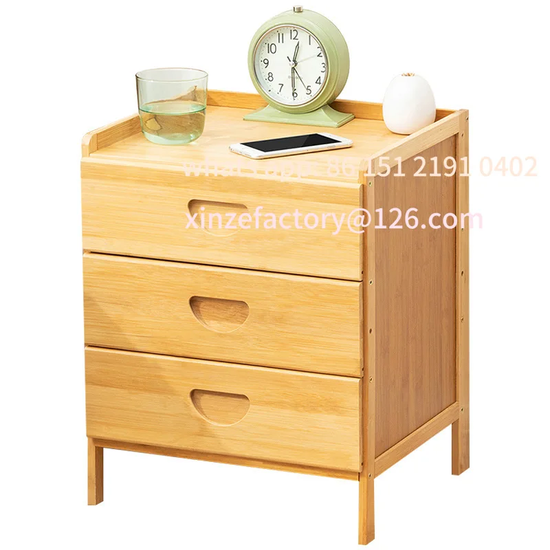 Customizable bedroom bedside simple Nordic European modern mini Bedside table simple solid wood small cabinet storage cabinet