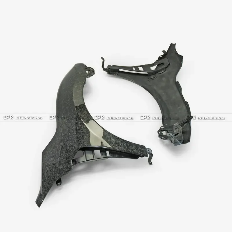 (Local in USA) For Honda Civic FK8 Typ-R OEM Front Fender Mudguards Forged Carbon Look Trim BodyKits 2pcs Left and Right