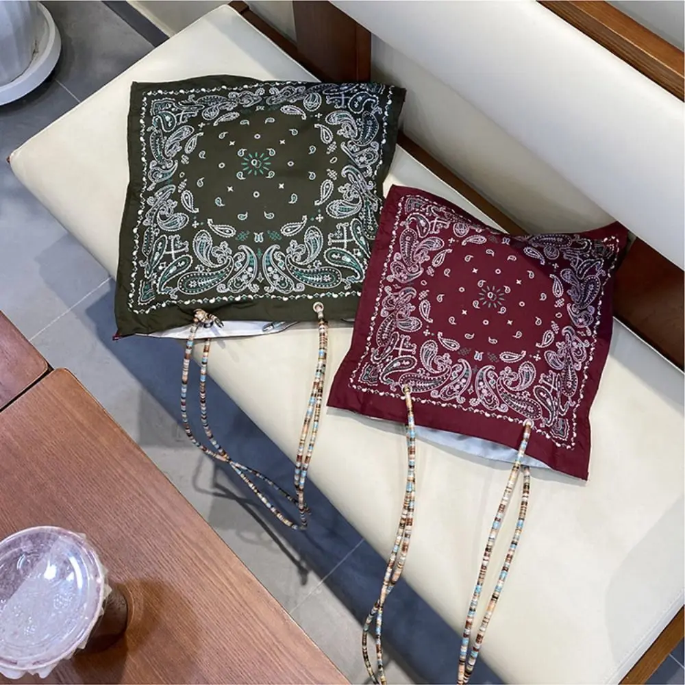 

Printed Cashew Flower Canvas Bag Retro Large Capacity Ethnic Style Shoulder Bag Shopping Bag Double Side Canvas Tote Bag Travel