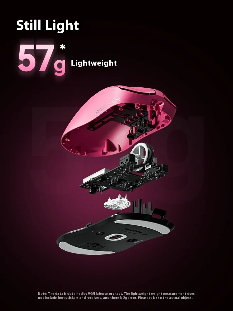 New VGN Dragonfly F1 SE Wireless Gaming 3mode Mouse Bluetooth PAW3311 57g E-Sports New F amily Member Compatible PC Gamer Mouse