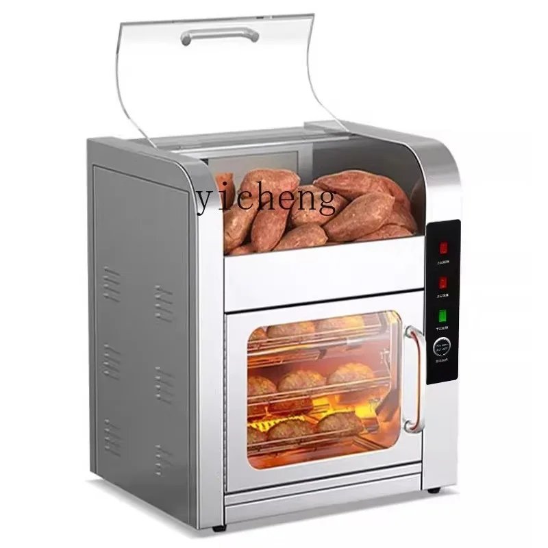 C19P3-12 Automatic Vertical Double-layer Electric Heating Stove Corn Oven Sweet Potato Roasting Machine Commercial