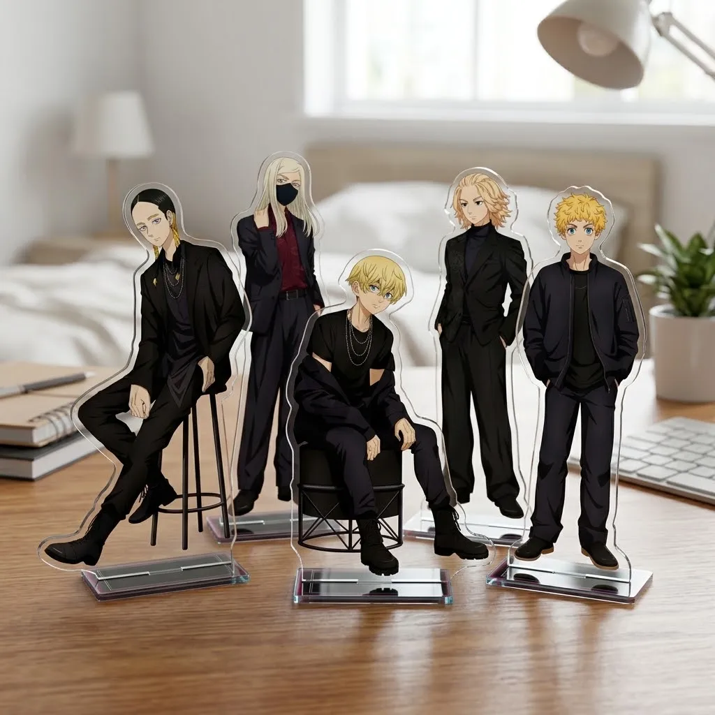 Hot Anime Tokyo Revengers Acrylic Stand Figure Desktop Decoration Collectible Ornament Cartoon Character Model Gift for Keychai