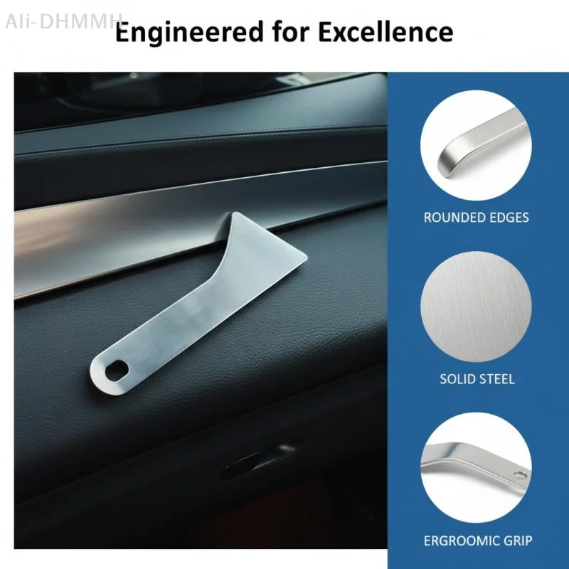 

ZLinKJ Stainless Steel Scraper Ultra Sharp Scrapers Remove Residue From Steel, Aluminum And More Ends Offer Extra Leverage