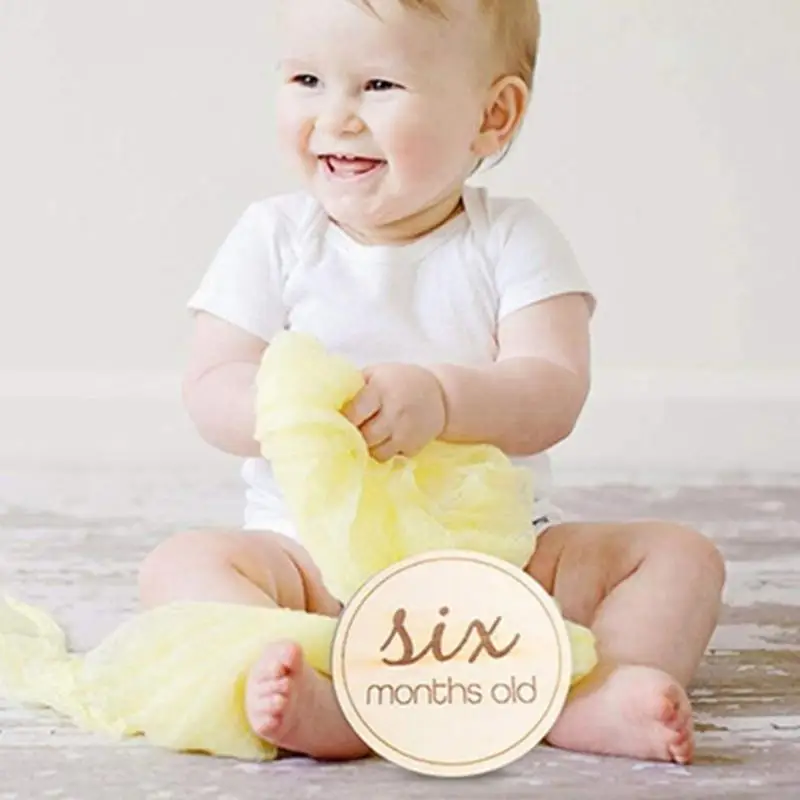 

E06F Baby Photo Props Карта двухсторонней гравейской карты карты душевой вечеринки