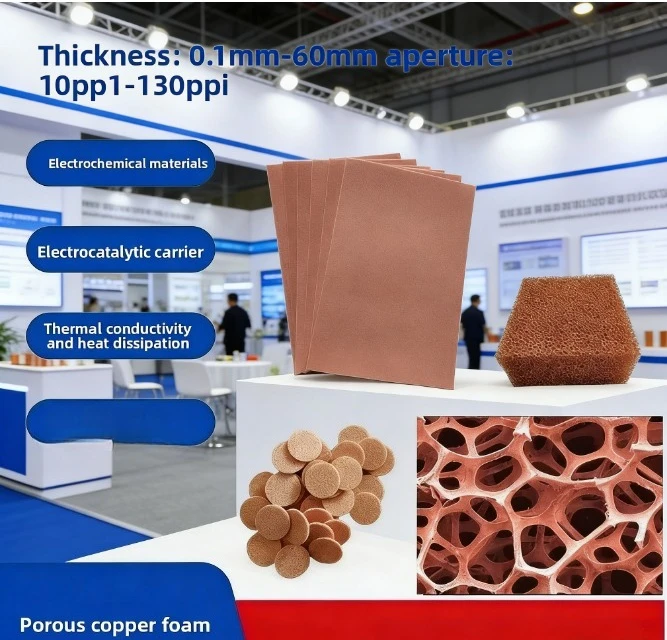 

Porous Copper Foam High Thermal Conductivity Heat Dissipation EMI Shielding Electrode Material