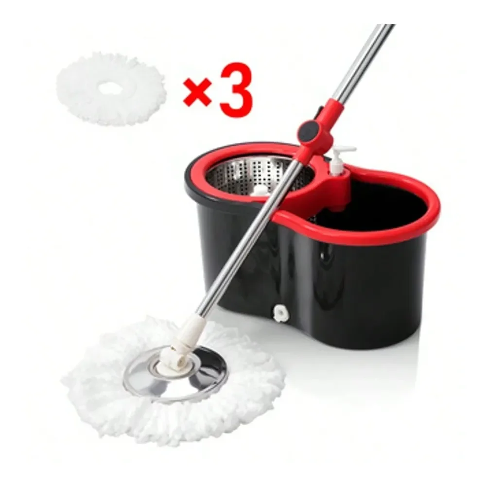 

This Spinning Mop And Bucket Set With A Water Filter Is Perfect For Bathroom Use. It Includes A 360 Rotating Mop Bucket System,