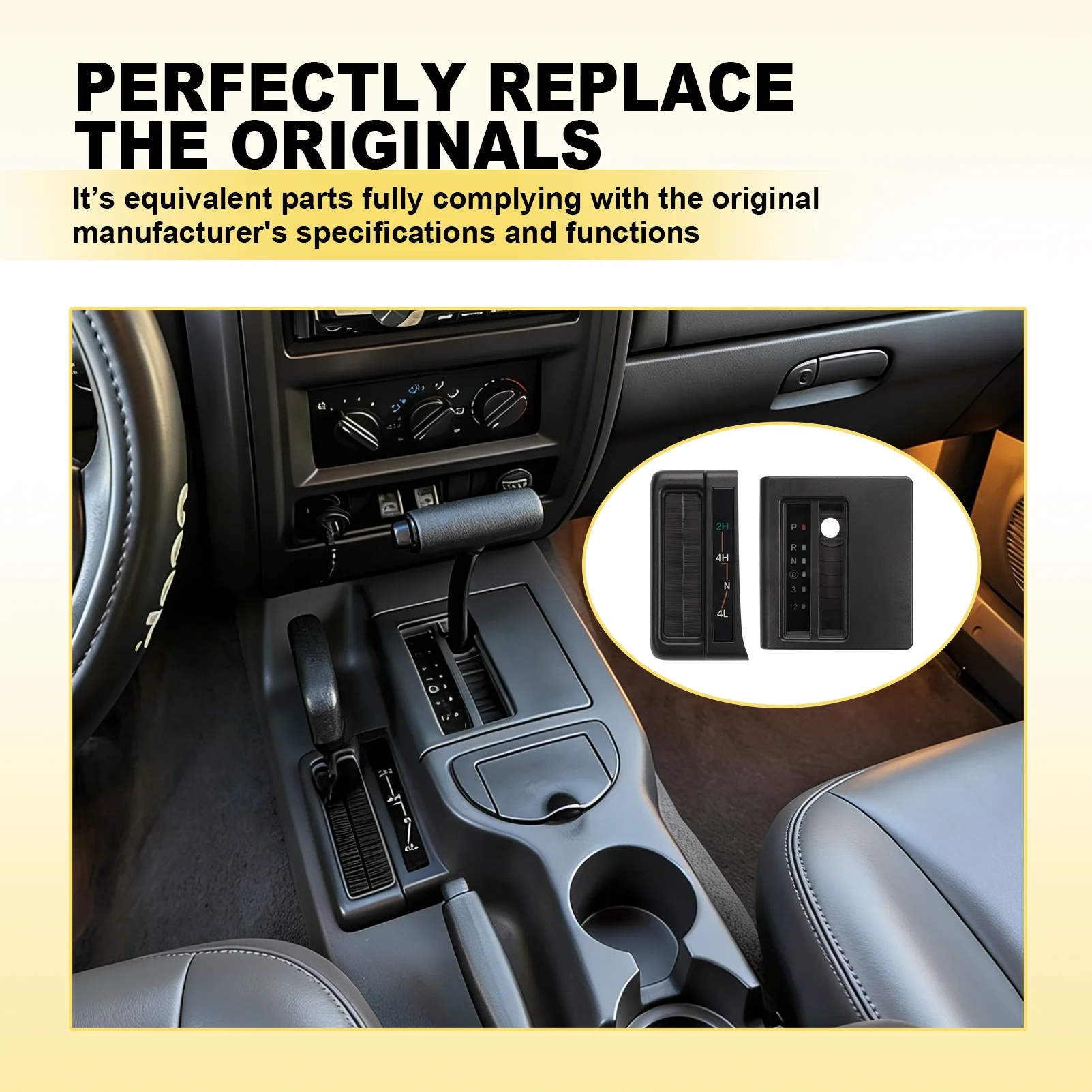 5EK03TRM 55115615 Gear Selector Shift Indicator Panel Repair Accessories Parts FOR Jeep Cherokee XJ 1997-2001 5EL90LAZAB