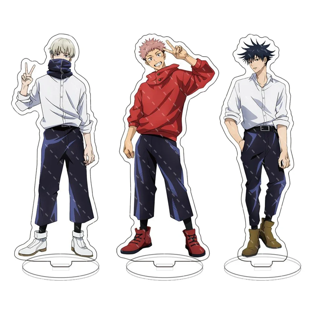 Anime Stand Model Itadori Fushiguro Gojo Sukuna Nanami Yuta Acrylic Stand Desk Decor Props Collection Anime Gifts