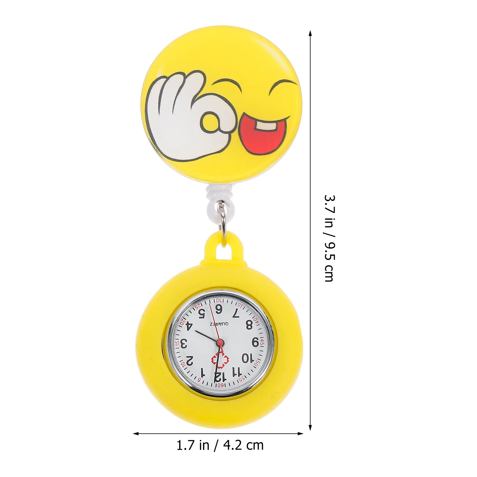 

Nurse Watch Clip-on Lapel Pocket Fashionable Cartoon Design Unisex Medical Fob for Doctors Nurses Women Men Hanging