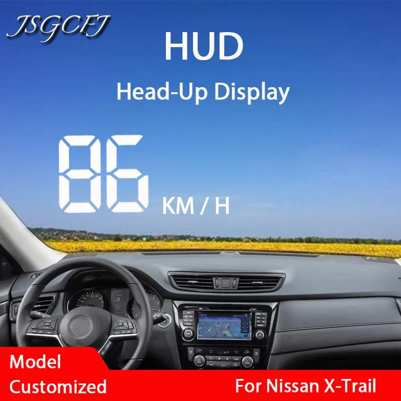 For Nissan Rogue X-Trail XTrail T32 2013~2021 Car HUD Head Up Display Car Digital Speedometer Information Projector Racing