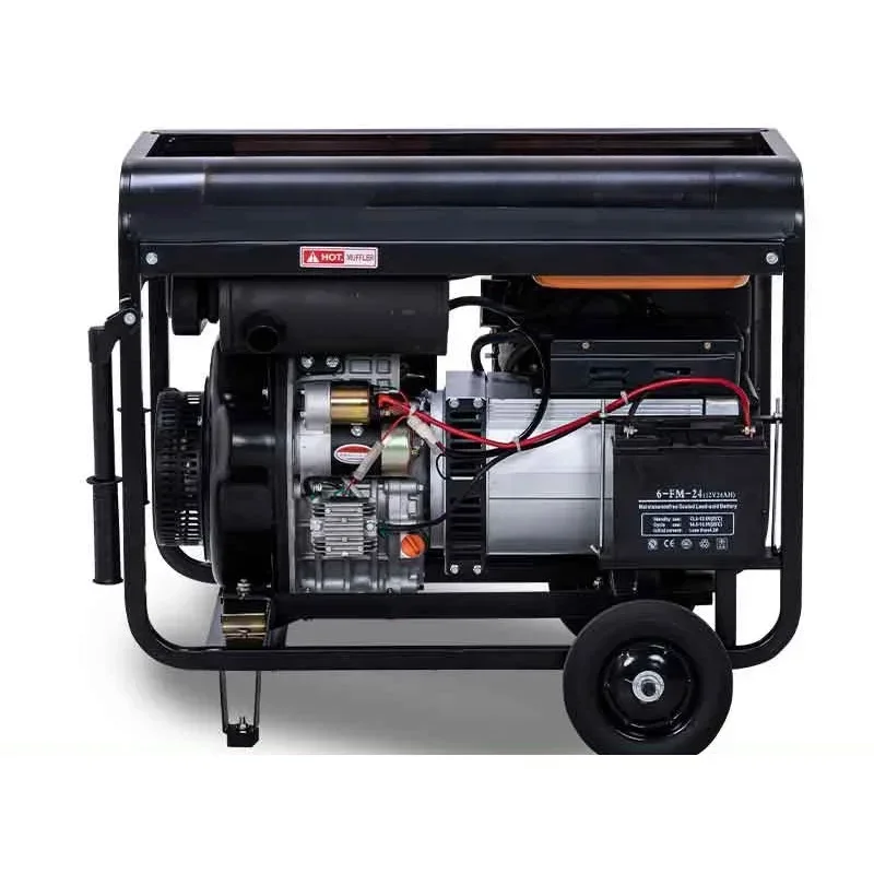 Gasoline diesel generator set 10kw12 electric welding dual-purpose integrated 5.5 kW 220v8 single three-phase 380 household 6