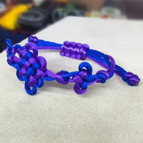 LATS Handgjort Flätat Kinesiskt Knut Justerbart Armband för Kvinnor Män Par Vänskapssmycken Anime Cosplay Tillbehör Gåva 10 best sales Kinesiskt knutarmband - №2