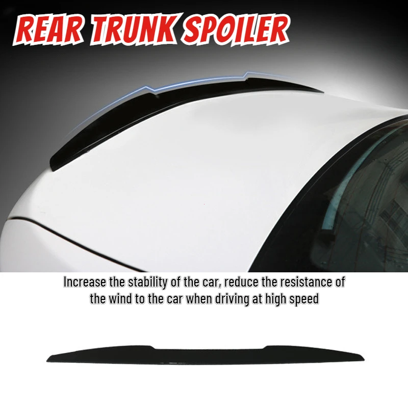 99cm Rear Trunk Spoiler Increase Driving Stability Reduce Wind Resistance Universal for Cars Trunk Lid Spoiler Trunk Spoiler Lip