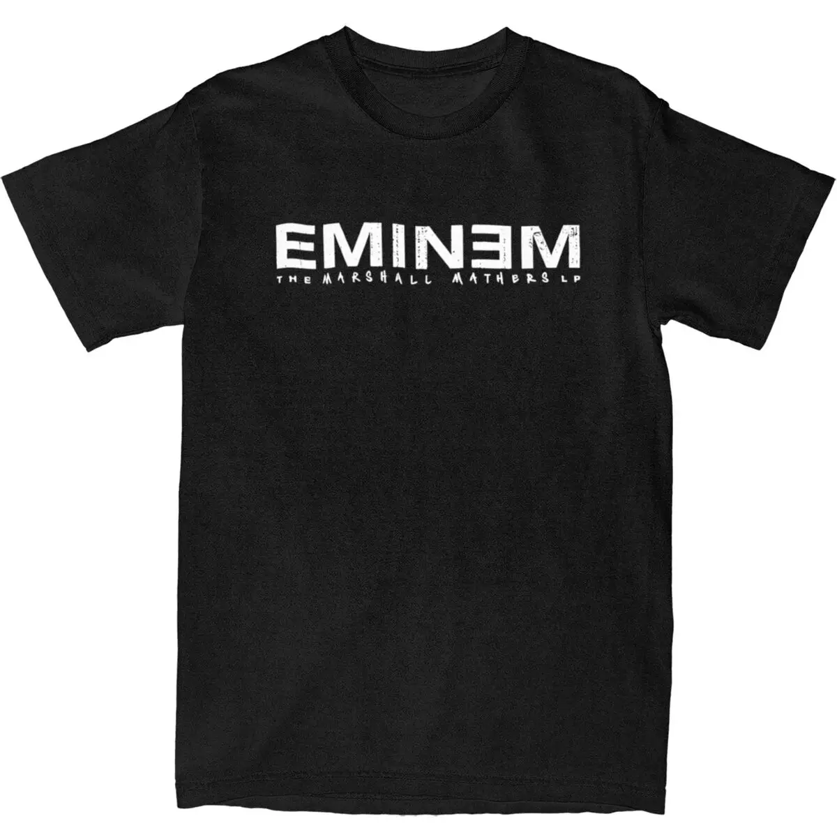 Eminem Logo Pure Cotton T Shirts Popular Rapper Trending Tshirt for Couple Summer Y2K Retro Casual Short Sleeve Clothes