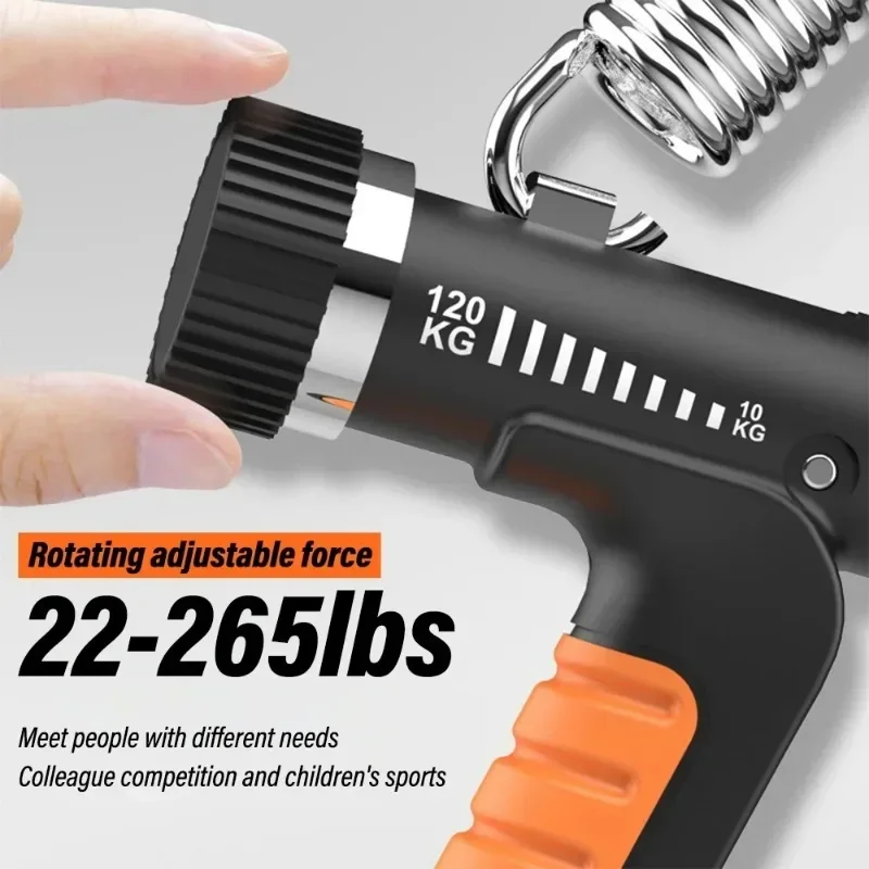 10-120Kg R Shaped Spring Grip Professional Wrist Strength Arm Muscle Finger Rehabilitation Training Exercise Fitness Equipment