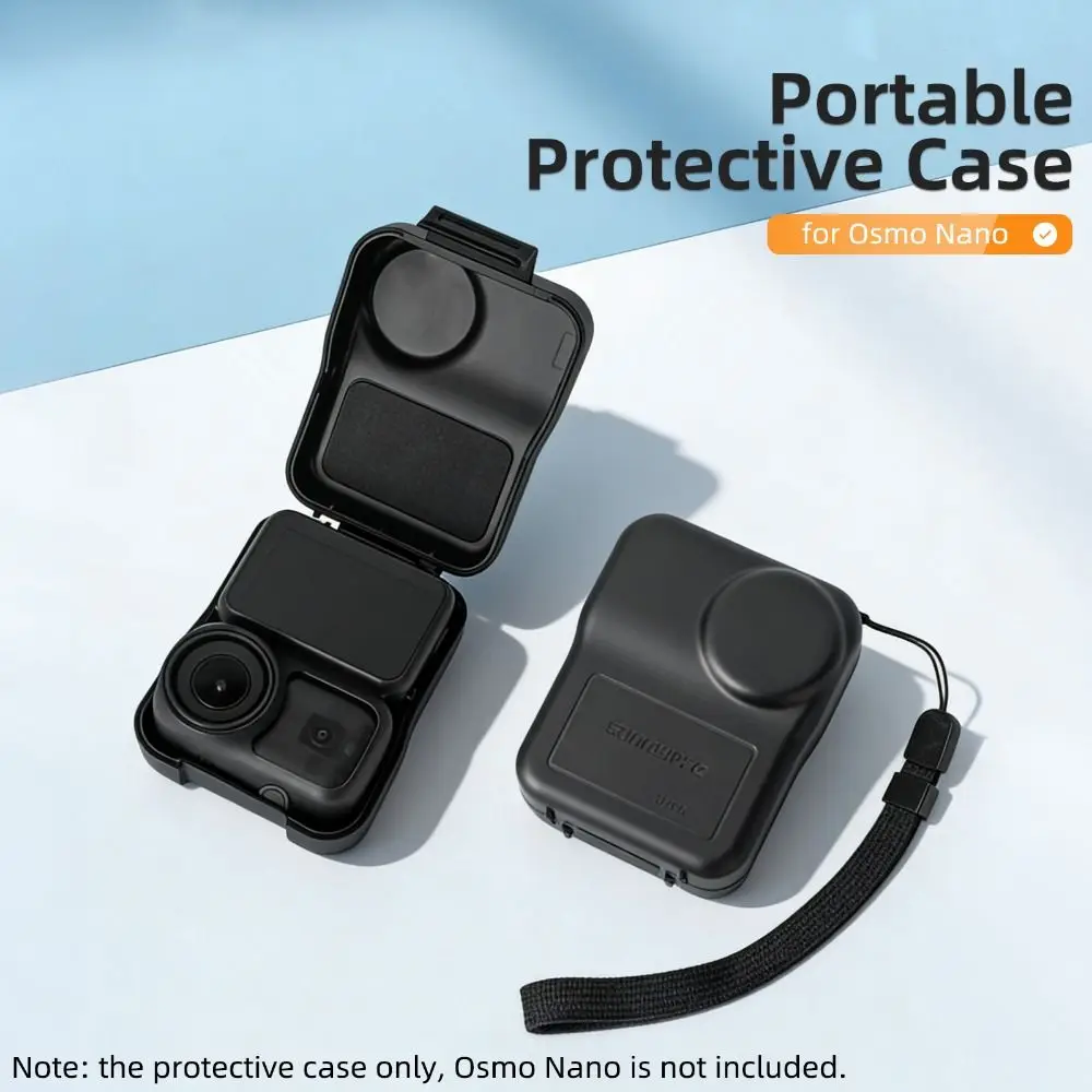 

Portable Protective Case Anti-scratch Shockproof Camera Protection Shell with Lanyard Dustproof Storage Box for DJI Osmo Nano