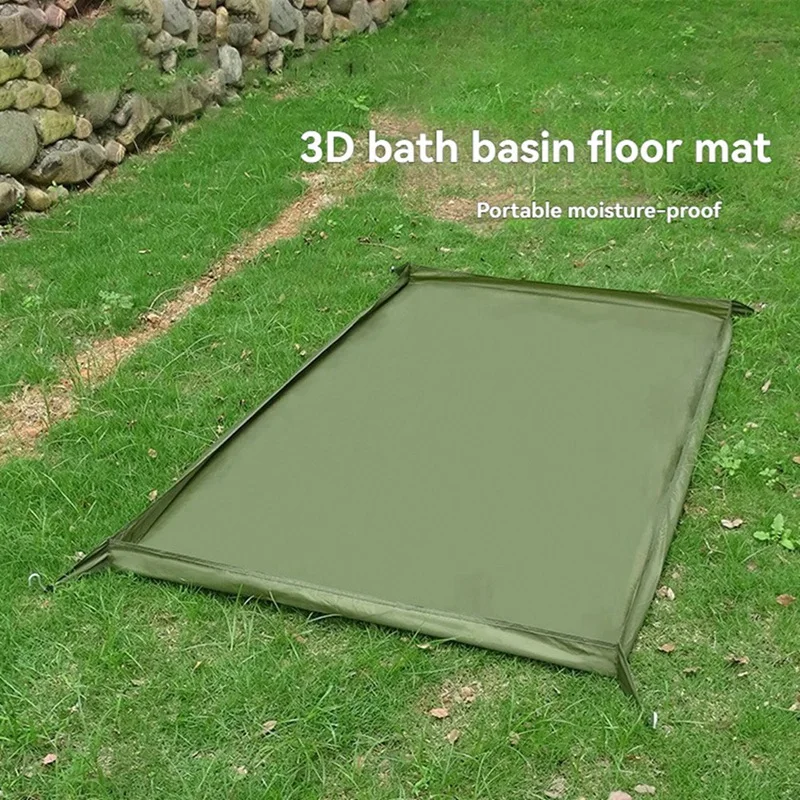 Ultralight Camping Tent Footprint Bathtub 3D Picnic Mat Outdoor Camping Waterproof Ground Sheet