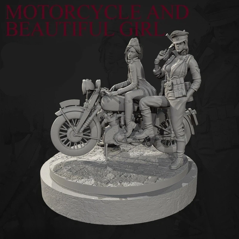 

1/35 европейский женский солдат, набор автомобилей, модель из смолы, фигурка Gk, микроминиатюрная 3d печатная белая модель игрушки в разобранном виде, неокрашенная