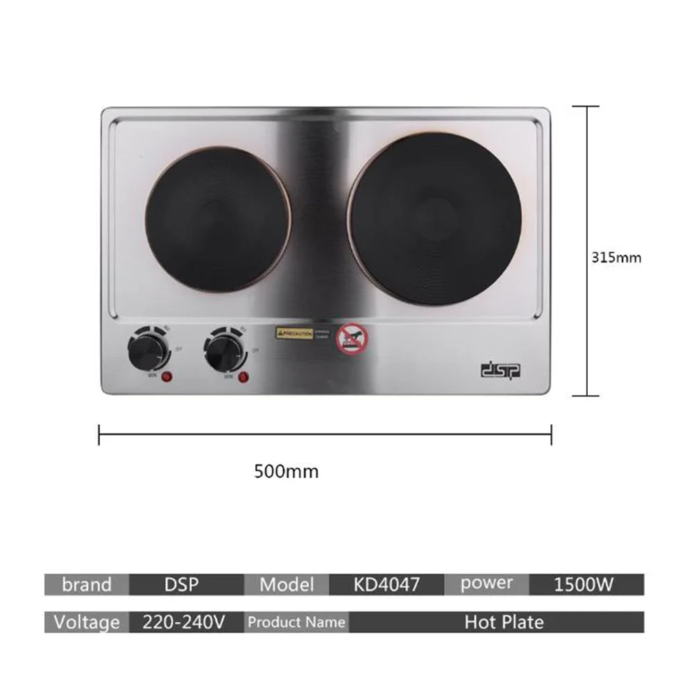 DSP Electric Stove Kitchen Appliance 185 mm Diameter Ceramic Hot Plate Dual Control Infrared Stove Desktop Electric Stove 전기난로