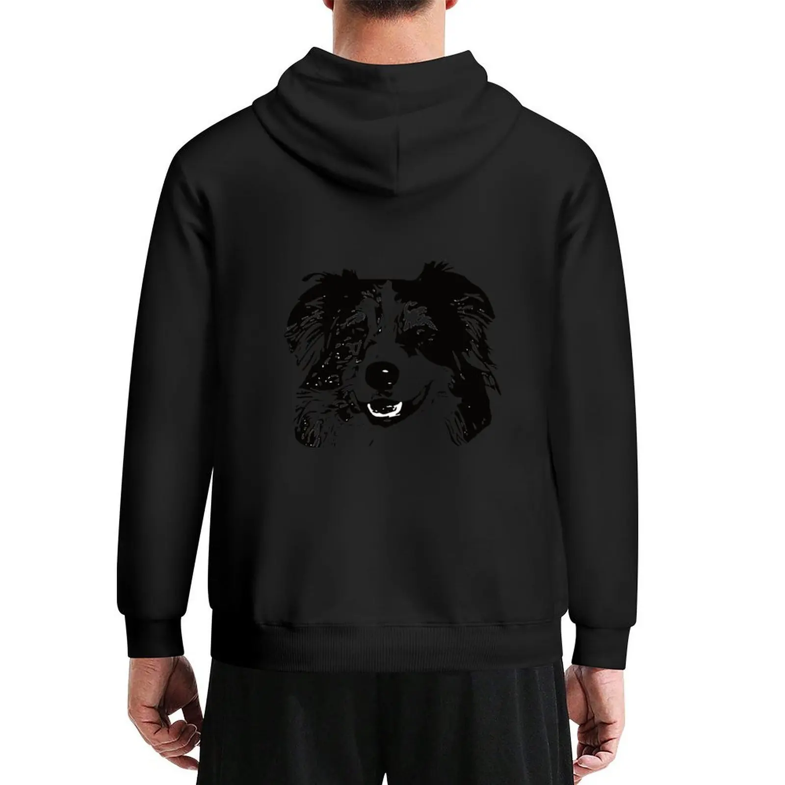 

Australian Shepherd Dog Aussie Hoodie men's sweat-shirt set blouse men wear hoodie