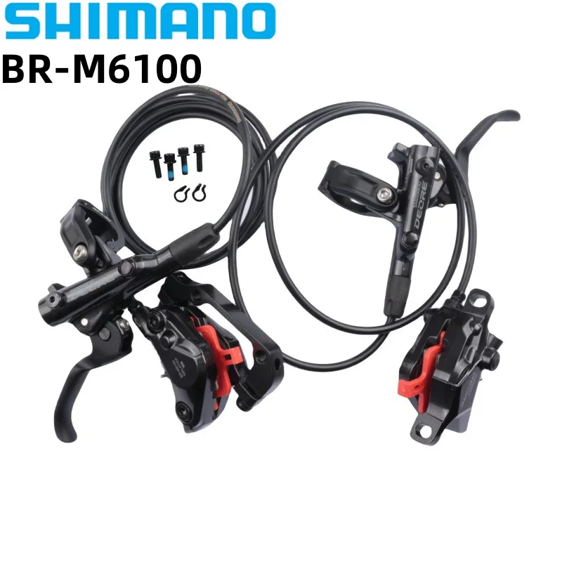 Freno Disco Idraulico 2 Pistoni Shimano Sh Em61201jlfpra100 Freno A Disco Anteriore Deore M6100 4 Pis Kit Freno Idraulico Shimano Deore