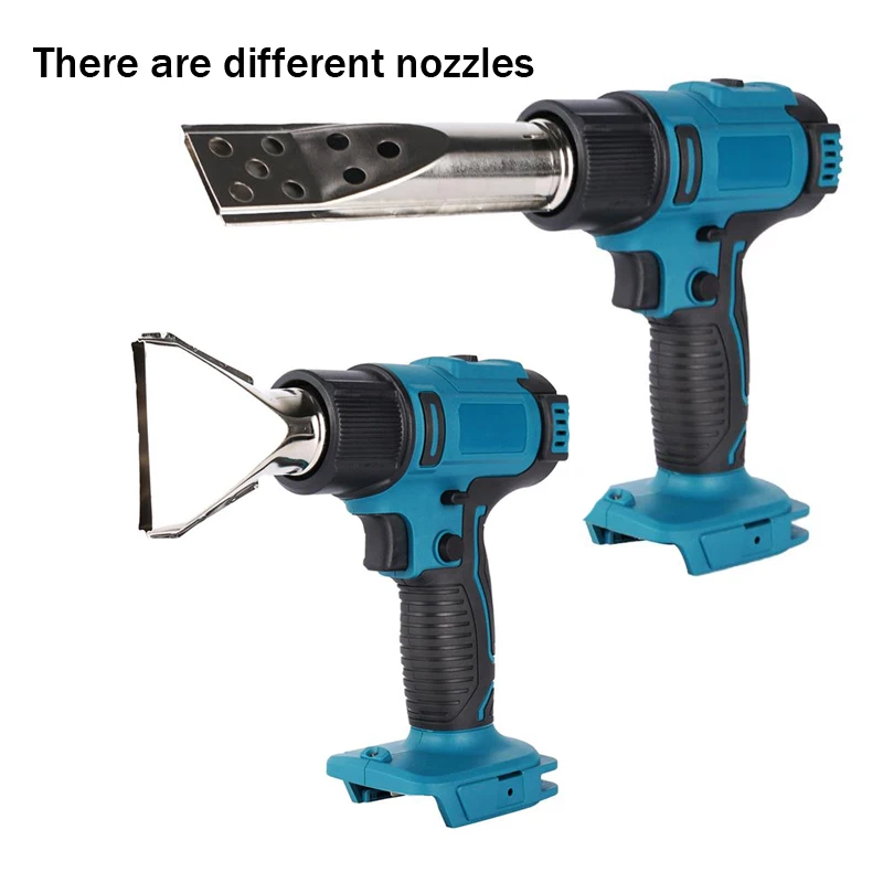 2500W Electric Heat Gun for Makita 18V Battery LED Temperature Display Cordless Handheld Hot Air Gun with 4 Nozzles Hot Air Gun