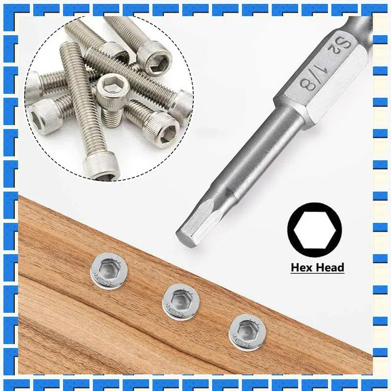 

ABNG 20Pcs Hex Head Wrench Drill Bit Set Shank Quick Release Magnetic Screwdriver Bits Set (Metric +SAE)