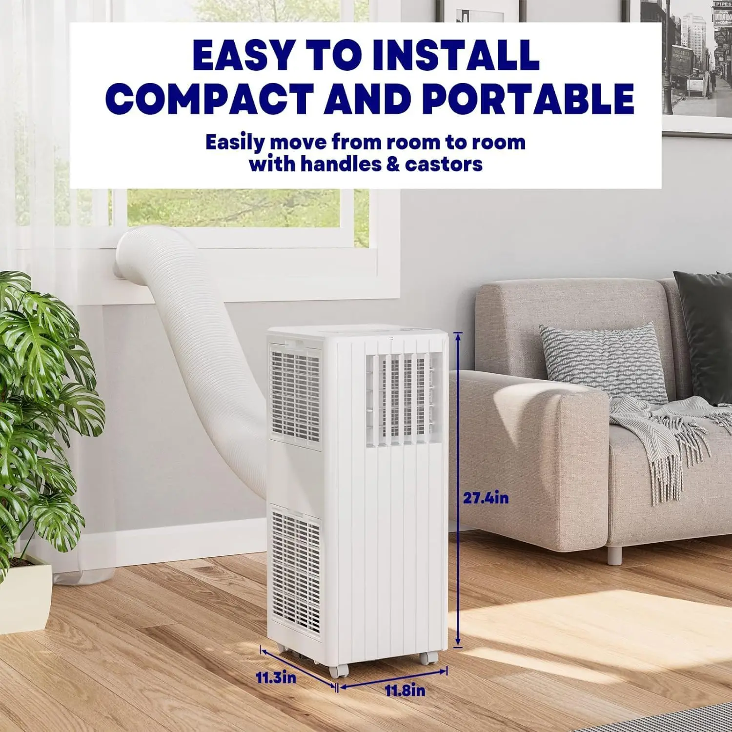 2024 New Upate 8000BTU Portable Air Conditioner, Portable AC Unit with Built-in Cool,Dehumidifier, Fan, Cools up to 350 Sq.Ft