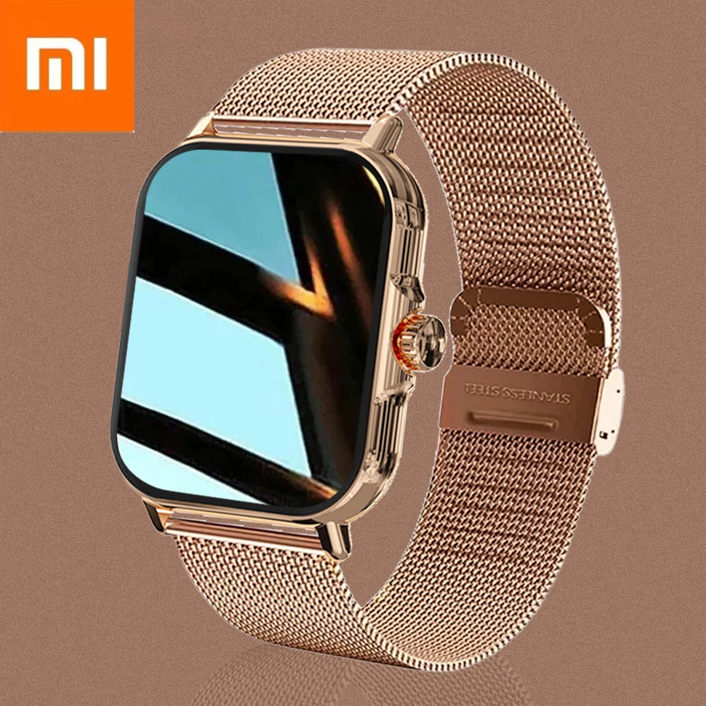 Xiaomi 2024 New Smart Watch For Men Women Gift Full Touch Screen Sport Fitness Watches BT Call Digital Smartwatch Wristwatch