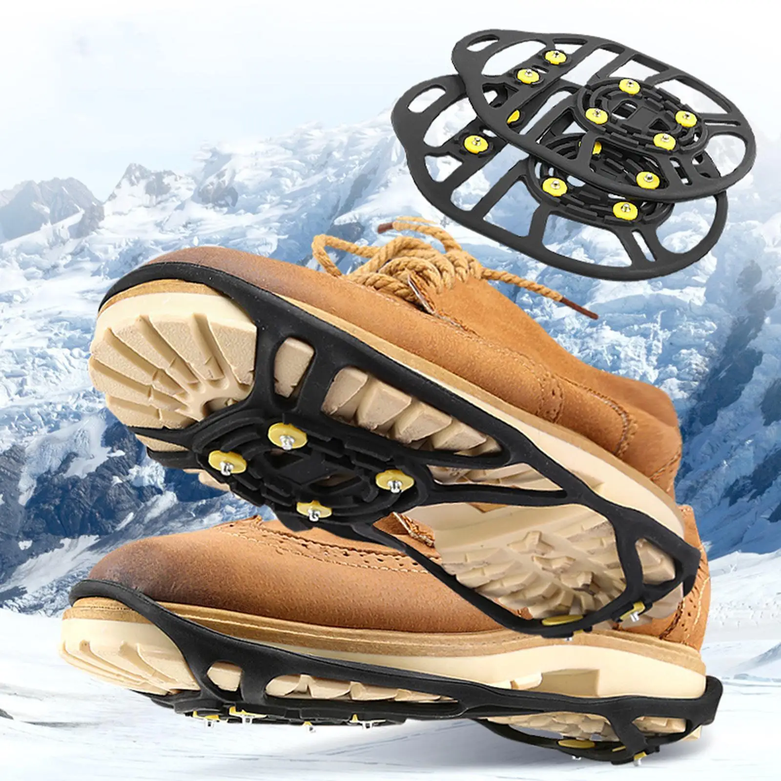 Ice Snow Traction Cleats Ice Cleats Wear Resistant Portable for Men Women