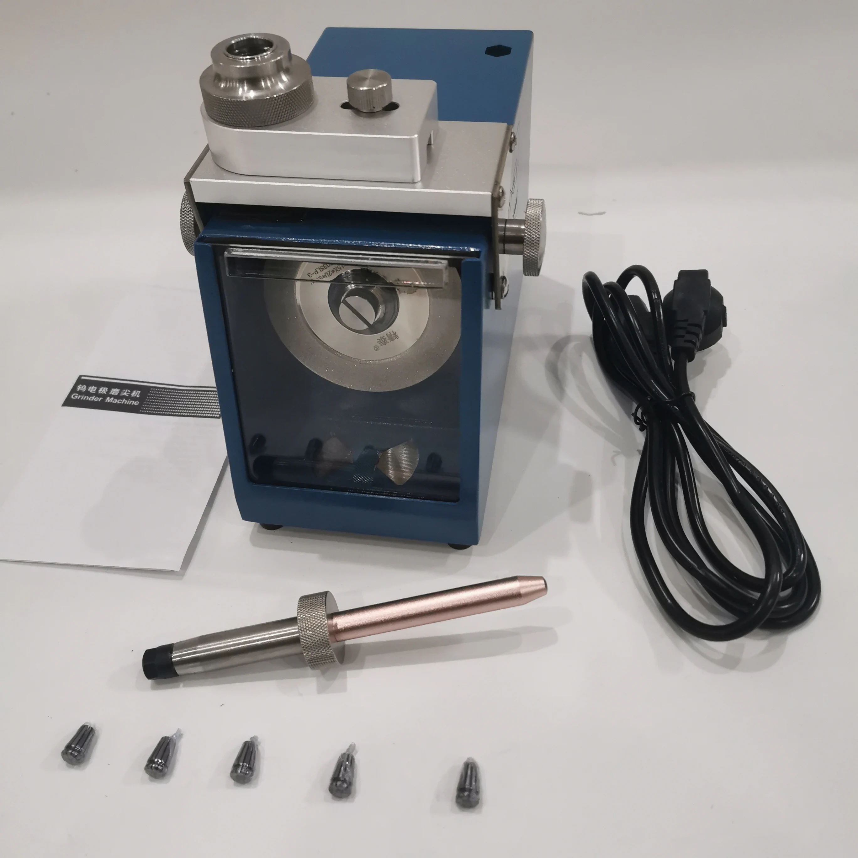Smerigliatrice per affilare gli elettrodi di tungsteno saldatrice TIG da 0 a 60 gradi 110V / 220V