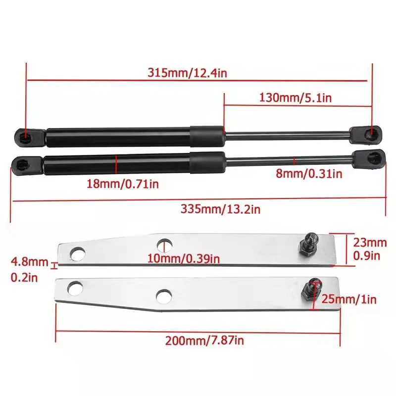 For Toyota Land Cruiser LC76 Hydraulic Rod Hood Support Rod Bonnet Shock Lift Struts Support Arm Bars Modification Accessories