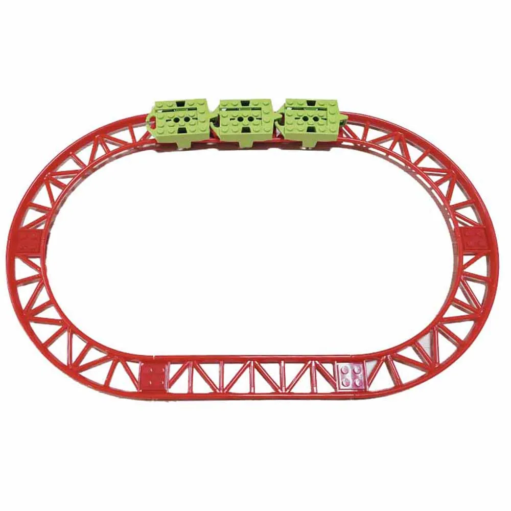 10PCS Technical Coaster Tracks Rail Train Railway Compatible With Legoeds Building Blocks 26022 25059 25061 34738 26559 26060