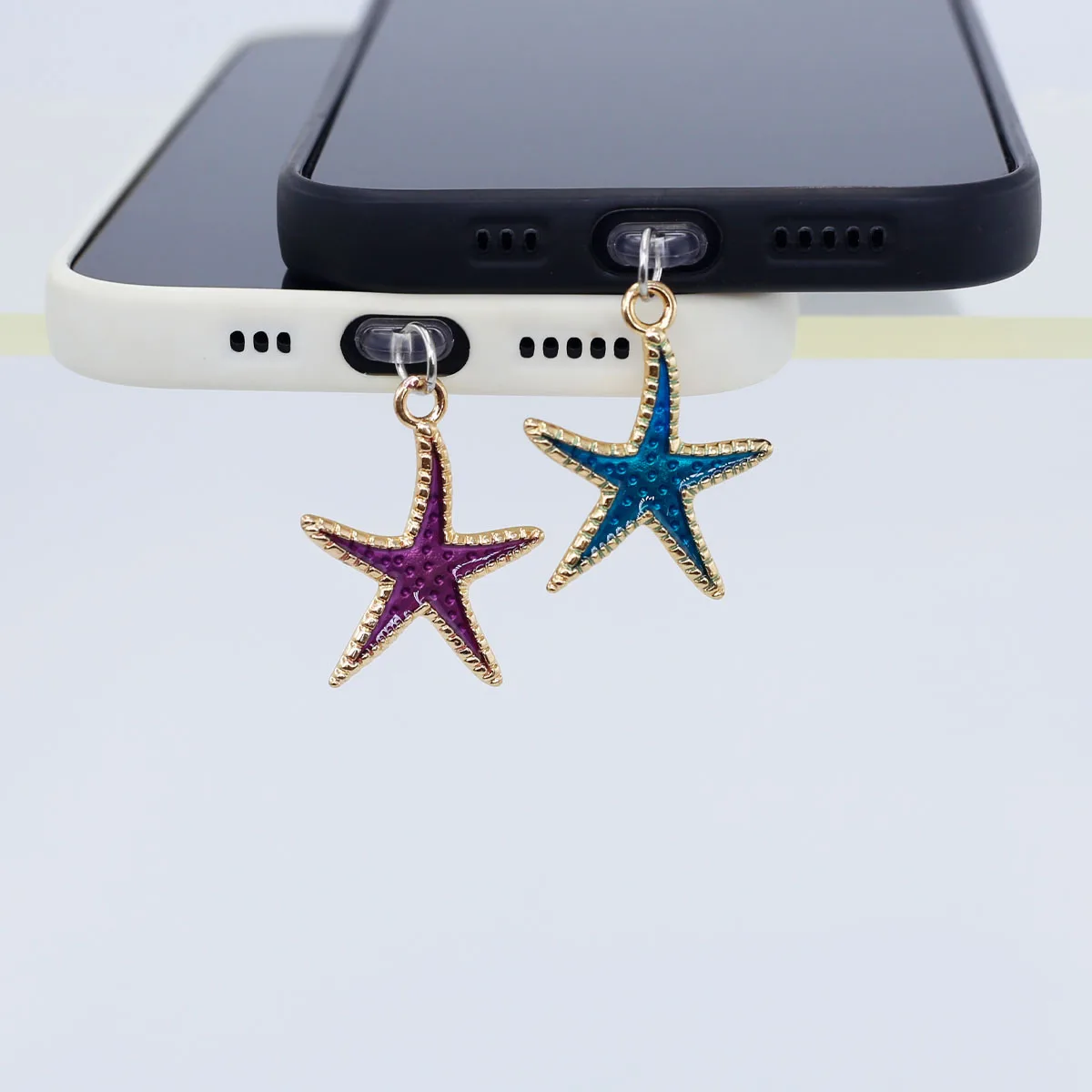 

Mobile Phone Dust Plug Pendant Beautiful Starfish Accessory Decoration For Iphone 17 Type-C Port Dust Plug Gift Lanyard