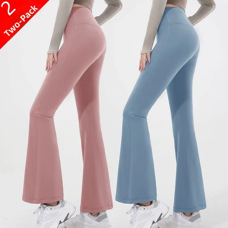 

High Waist Wide Leg Yoga Pants Women's Loose Feel Fitn Trousers Qui Dry Casual High Waist Pants Fem Model