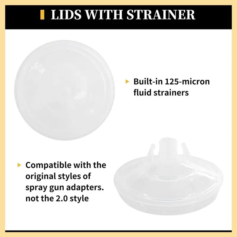 

Paintgun Cup Mixing Cup System For Automotive HVLP Paint Guns, 20 Oz (600 Ml) Kit Durable