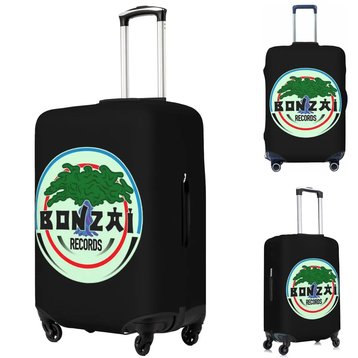 

Bonzai Records Suitcase Cover Protection Elastic Trip Luggage Protector Covers for 18-32 Inch
