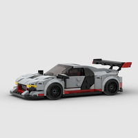 MOC R8 Luxury Supercar Car Building Blocks, Educational Assembly Toys, Model Kit for Assembling & Display Gift for Enthusiasts