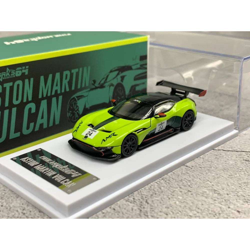 Diecast Fine Works 1:64 Scale Aston Martin Vulcan Open Cover Alloy Car Model