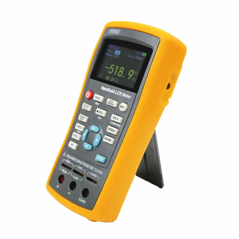 Handheld LCR Meter Tester with 2.8 Inch TFT Display Screen Max Testing Frequency 100KHz