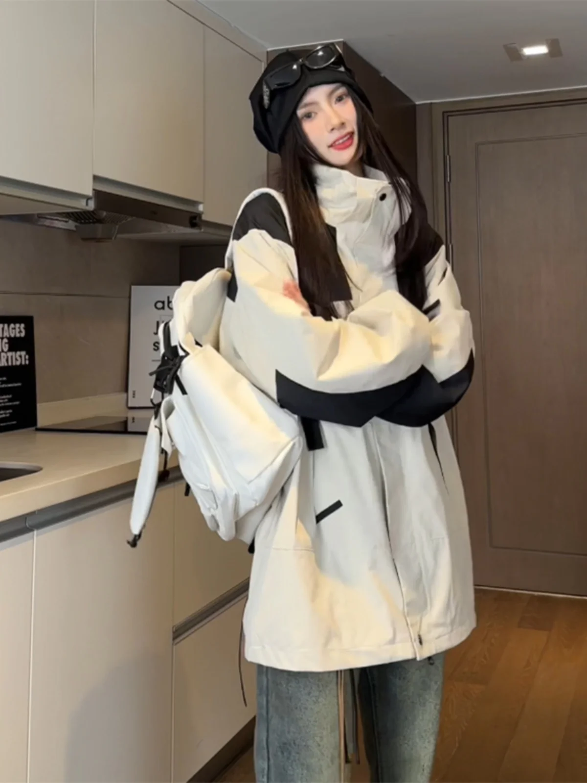 

Мужская осенне-зимняя куртка с капюшоном, водонепроницаемая, ветрозащитная, повседневная рабочая одежда, модная, стильная, уличная верхняя одежда