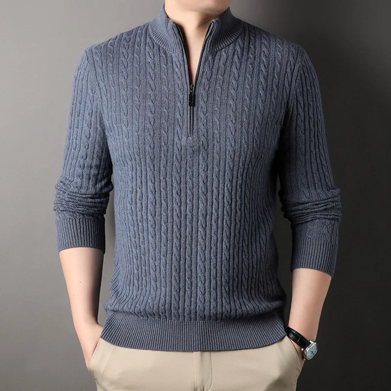 

Men Collar Cashmere Sweater Men's Autumn Winter Sweater Clothes