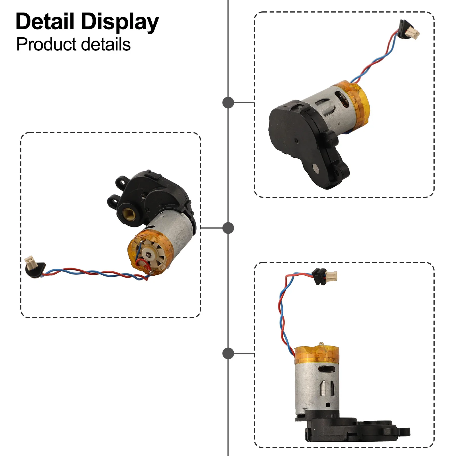 Vacuum Cleaner Main Roller Brush Motor For Ecovacs For DEEBOT X1 X1 X1 Plus For T10 Pro For Turbo  For T20 Pro For T30 Pro view 5