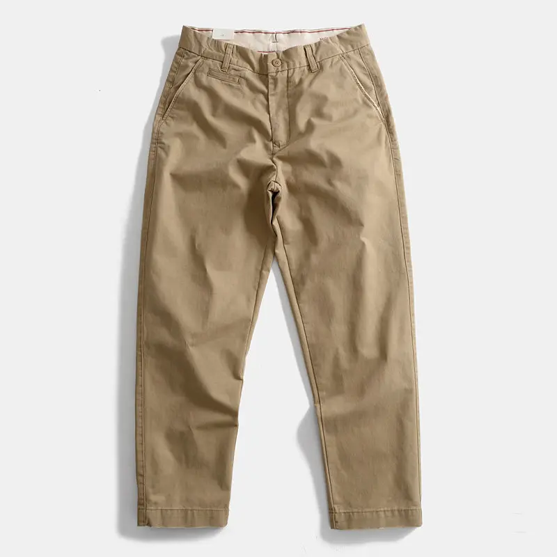 

Мужские зимние брюки из 100% хлопка, плотные, свободного прямого кроя, с эффектом потертости, в американском ретро-стиле, для активного отдыха и работы