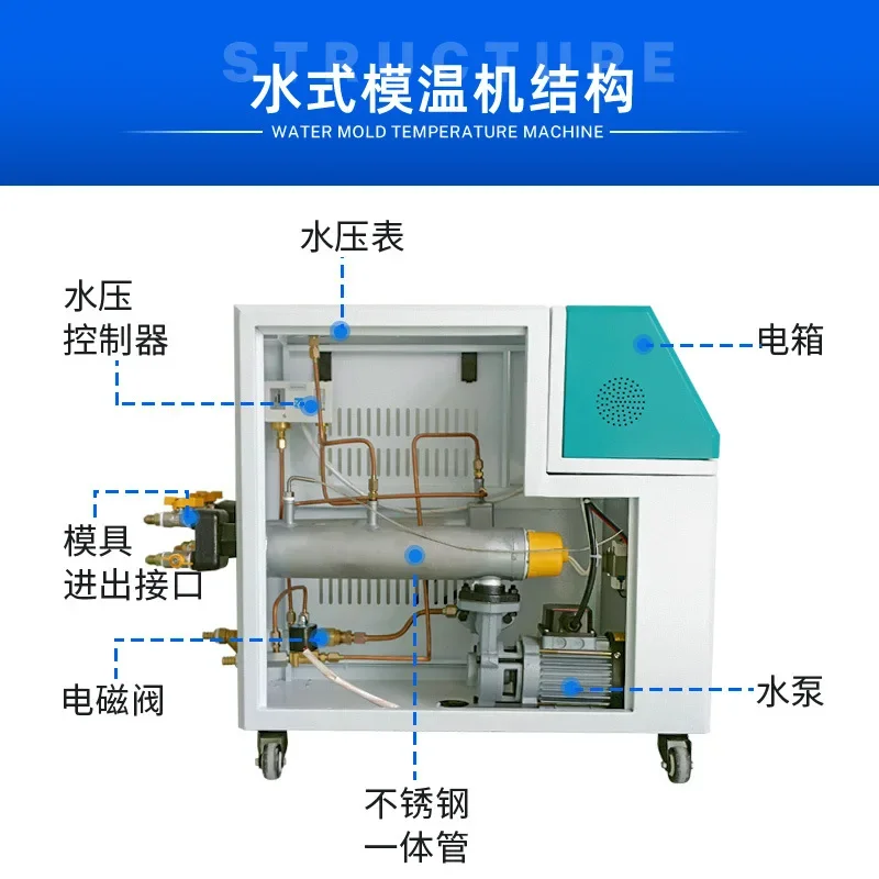 9KW water-type oil-type mold temperature machine, temperature control injection molding auxiliary machine circulation heating