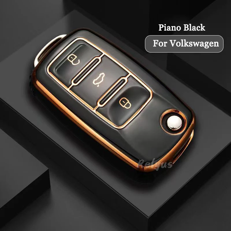 

Soft TPU Car Key Case Cover Protection Shell for Volkswagen Polo Golf Passat Beetle Tiguan Skoda Octavia Kodiaq Seat Leon Altea