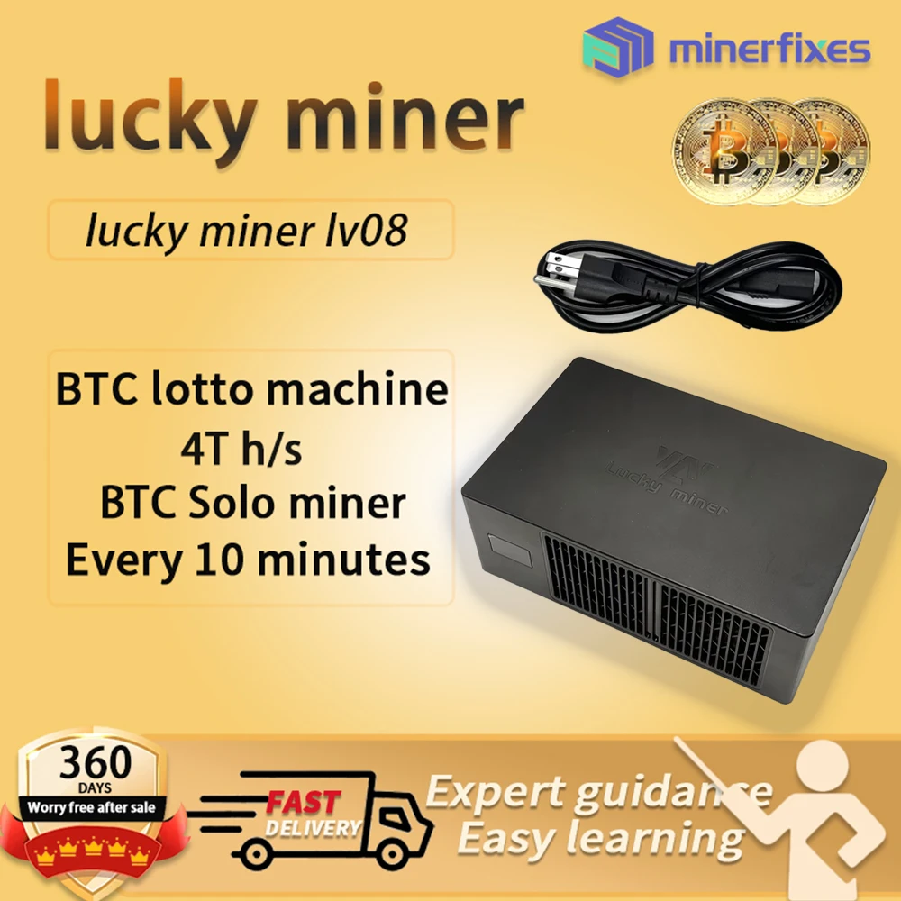 

Bitcoin miner lucky miner lv08 crypto Solo miner BTC miner BCH WIFI 4TH/S SHA256 Ethereum Miners bitaxe ultra miner Asic miners