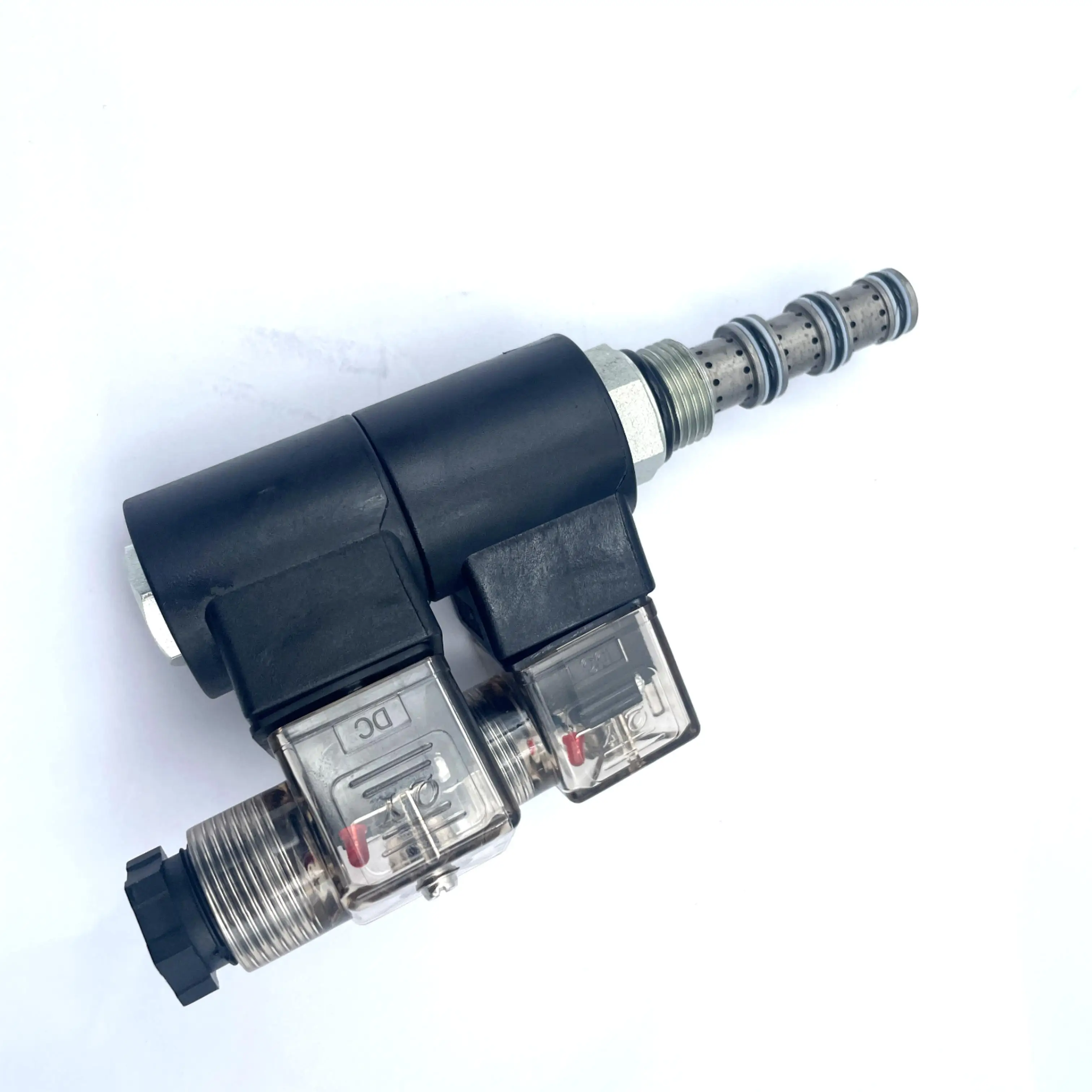 Válvula Solenoide hidráulica enchufable, SV08-47A, tres posiciones, cuatro vías, tipo N, marcha atrás