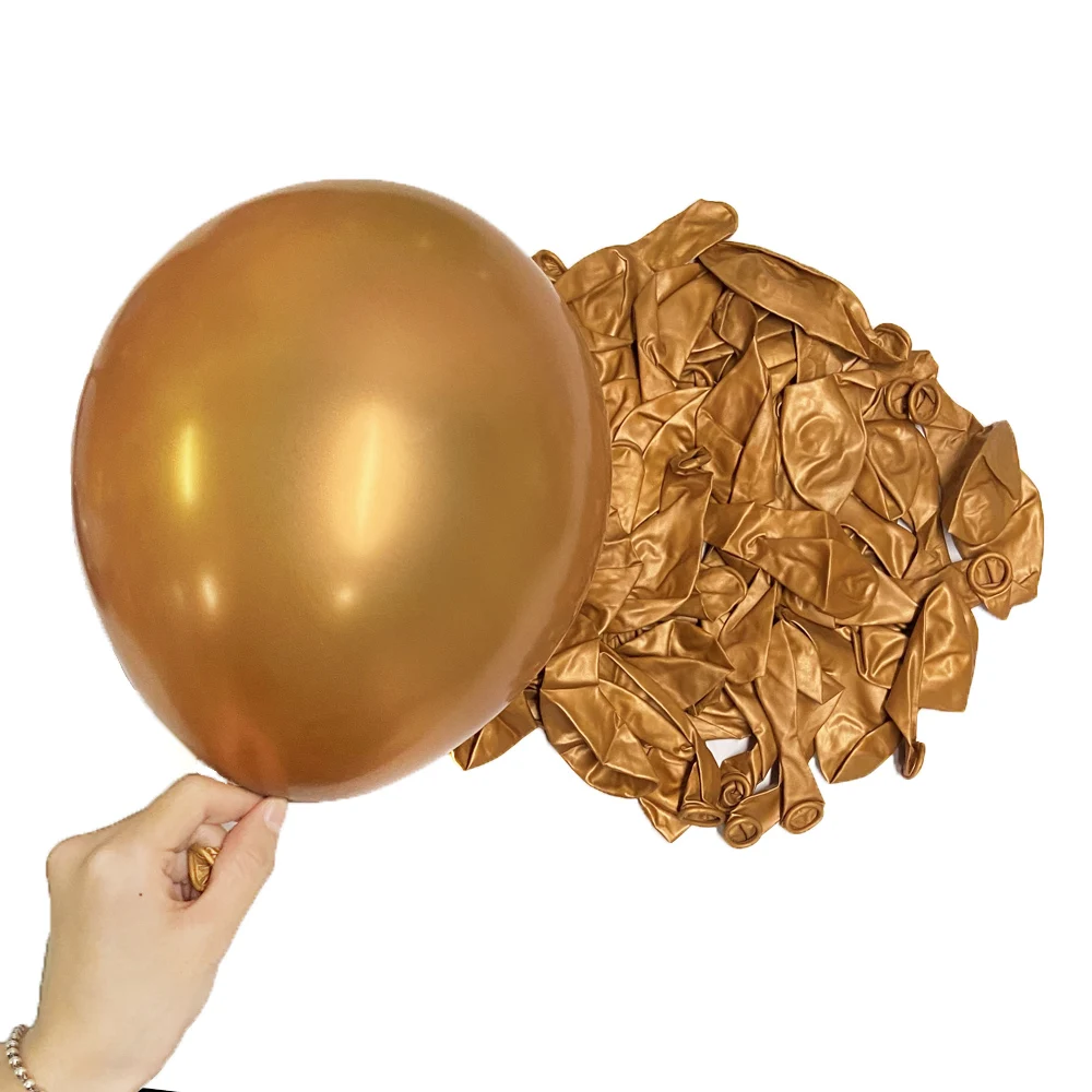 5/10/18 Zoll Metall Geburtstagsballons Metallic Blau Grün Silber Chrom Roségold Ballon Babyparty Hochzeit Weihnachtsdekoration – Detail 7